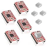 5Pcs A4988 Schrittmotor Treiber Modul Motor Driver Modul A4988 Treiber Modul mit 5 Pcs Kühlkörper für 3D Printer Controller Boards Reprap