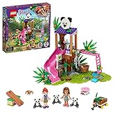 LEGO 41422 Friends Panda-Rettungsstation, Spielzeug ab 7 Jahren mit Baumhaus, Mini Tierfiguren Pandas und Mini Puppen Mia & O