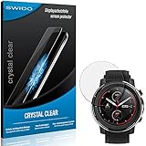 SWIDO Schutzfolie für Amazfit Stratos 3 [2 Stück] Kristall-Klar, Hoher Härtegrad, Schutz vor Öl, Staub und Kratzer/Glasfolie, Displayschutz, Displayschutzfolie, Panzerglas-F