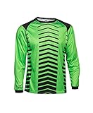 Asioka 156/17 N Torwart-Shirt, Lange Ärmel Unisex Kinder, 156/17N Verde FL./Negro 8-10, grün (neon) / schwarz, 8-10/3XS