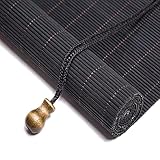 JMBF Bambusrollo Aussenbereich für Den Zum Aufrollen Der Terrasse,terrassenrollos Roll Up Outdoor, bambusschirme natürlicher Bambus-rollladen, mit Lifter, 60% Schattierung,A-50 * 90cm/20 * 35