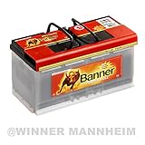 Banner Autobatterie 100AH 12V 820A/EN Power Bull Professional ersetzt 88Ah 92Ah 95