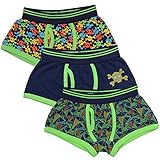 Unterhose für Jungen, mit Gummizug, 3er-Pack, Baumwolle, Boxershorts Gr. 5 - 6 Jahre,