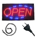 LED Schild Display Leuchtreklame 'OPEN' 48x25