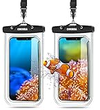 Cocoda Wasserdichte Handyhülle, IPX8 Unterwasser Handyhülle 7,0 Zoll [2 Stück], Wasserfeste Hülle für Tauchen, Schwimmen, Kajak, Kompatibel mit iPhone 13 Pro Max/12 Pro Max/11/XR/Samsung/Huawei/X