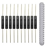 Gebildet 10 stücke Kunststoff Reedschalter Reedkontakt Schließer (N/O) Magnetischer Induktionsschalter (3mm×14mm) mit 20 Stück Kleinen Runden Mehrzweckmag