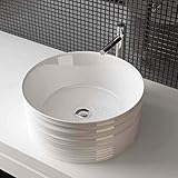 Waschbecken24 DESIGN KERAMIK AUFSATZWASCHBECKEN WASCHTISCH HANDWASCHBECKEN BAD GÄSTE WC TOP A461W