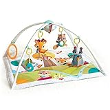 Tiny Love Baby Spieldecke Gymini Deluxe Into The Forest, Krabbeldecke mit verstellbaren Spielbögen, nutzbar ab der Geburt (0M+), 88 x 78 cm, mehrfarbig