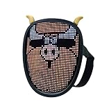 Staright LED Glowing Toy Leucht Handy APP Operated DIY Wörter Ändern Gesicht Party Kostüm Dress Up R