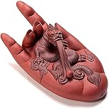 RR&LL Zisha Tee Pet Feng Shui Statue Pi Xiu/Dragon Tierskulptur, Keramik Tee Haustier Dekoration Tee Set Zen Lucky Lucky Handgemachte Pi Xiu Home Büro Dek