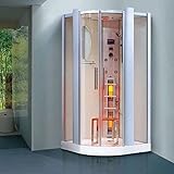 Infrarotdampfdusche 'Santorin' Infrarotkabine, Infrarot Dampfdusche, Dampf Sauna, Dusche, Wärmekab