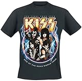 Kiss End of The Road World Tour Männer T-Shirt schwarz L 100% Baumwolle Band-Merch, B