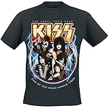 Kiss End of The Road World Tour Männer T-Shirt schwarz L 100% Baumwolle Band-Merch, B
