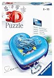 Ravensburger 3D Puzzle 11172 - Herzschatulle Unterwasserwelt - 54 Teile - Aufbewahrungsbox für Erwachsene und Kinder ab 8 J