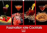 Faszination rote Cocktails (Wandkalender 2022 DIN A3 quer)