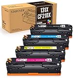 STAROVER Kompatibel Tonerpatronen Ersatz für HP 131X 131A CF210X CF210A für HP LaserJet Pro 200 M251nw M276nw,128A CE320A CP1525n CP1525nw CM1415fn CM1415fnw,125A CB540A CP1215 CP1515n CP1518ni CM1312