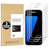 Samsung Galaxy S7 Edge Panzerglasfolie, [3 Stück] Schutzfolie für Samsung Galaxy S7 Edge 9H Härte HD Transparent Displayschutzfolie Gehärtetem Glas Schutzglas Panzerglasfolie Folie,