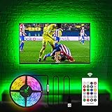 USB TV Hintergrundbeleuchtungs Kit für fernseher 60 65 Zoll, 4.5M USB LED Licht TV Monitor Arbeitsbereich Dekor Abdeckung 4/4 Seiten hinter TV Hintergrundbeleuchtung Umgebungsbeleuchtung