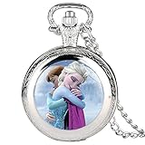 Silberne schlichte Kreativitäts-Taschenuhr für Damen, Freizeituhr, Taschenuhr für Damen, hochwertige Quarz-Taschenuhren für M
