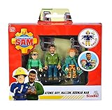Simba 109251091 - Feuerwehrmann Sam Superhelden Figurenset / Polizist Malcom, Norman und James / voll beweglich / 7,5