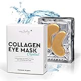 AKTION new body® Collagen Augenpads 24K gegen Augenringe - 30 Eye Pads mit Anti Falten Wirkung - Augenmaske gegen Schwellungen & Tränensäcke unter den Aug