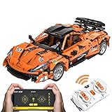 LDB SHOP Technik Ferngesteuert Sportwagen Bausatz, 1363 Klemmbausteine 2,4G/APP 1:12 Technik Rennwagen Bausteine mit Motoren Konstruktionsspielzeug Fahrzeuge Kompatibel mit Lego T