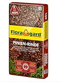 Floragard Mulch Pinienrinde 7-15 mm 60 L • fein • dekorativer Bodenbelag • unterdrückt Unkrautwuchs • naturbelassen • für mediterranes F