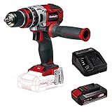 Einhell Akkuschrauber TE-CD 18 Li-i Brushless Power X-Change (mit Schlagfunktion, Li-Ion, 18 V, 2 Gang, 60 Nm, LED Licht, inkl. 2,5 Ah Akku und Ladegerät)