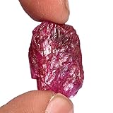 Gemhub AAA ++ Qualität Rubin 24,50 Ct Natürlicher roher roher zertifizierter roter Rubin Draht Eingewickelter Edelstein DP-286