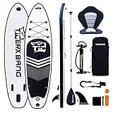 TIGERXBANG SUP Board Stand Up Paddling Board | 10'6' 320x80x15cm | Kayak Seat| Komplettes aufblasbares Paddle Zubehö