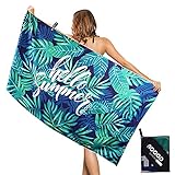 AOOGD Strandtuch Mikrofaser Handtuch Saunatuch,Strandhandtuch Schnell Trocknendes Fitnesshandtuch 160x80cm,Leichtes und Dünnes Tragbares B