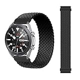 BoLuo 22mm Armband für Garmin Venu 2/Amazfit GTR 47mm,Nylon Ersatzband Verstellbares Weiches Silikonband,Uhrenarmband Armbänder Strap für Huami Amazfit GTR 2nd Gen/Amazfit Pace/ 3 stratoS (schwarz)