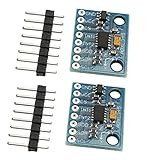 Hailege 2pcs ADXL345 3-Axis Digital Acceleration of Gravity Tilt Module GY-291 IIC/SPI T
