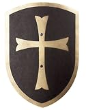 Spielzeugmanufaktur VAH 216 Holzschild, Kreuz (schwarz/Gold), Klein (Breite 27cm / Länge 37cm)