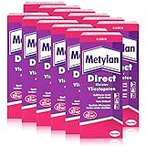 Henkel Metylan Direct Tapetenkleister für Vlies-Tapeten 200g (12er Pack)