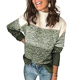 ZYYM Pullover Damen Winter Elegant Rollkragenpullover Strickpullover Grobstrickpullover Langarm Lose Pulli Oberteile Grobstrick Strickpulli Damen Winterpullover Warmer Mode Pullover Strickp