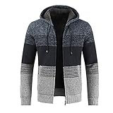 AGOUWUCHE Kapuzenjacke Herren Winter Top mit Reißverschluss Pulli Sweatshirt Jacke Klassisch Hoodie Sweatjacke Kapuzenpulli Langarm Sport Style Casual Fitness Training Basic Sty