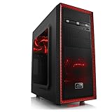 CSL Speed 4874 Gaming PC - Leiser Gamer PC mit Intel Core i7-7700 4X 3600MHz, 16GB DDR4 RAM, 240GB SSD, 1000GB HDD, GeForce GTX 1050 Ti, DVD, USB 3.1, ohne Betriebssy