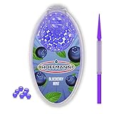 Hoffmann - Premium Aroma Kapseln Blueberry Mint | DIY Click Filter Kugeln| 100 Kug