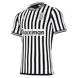 Macron Fanartikel PAOK FC Saloniki, PFC Liga Trikot Home 20-21, Fan Bekleidung Oberteil Heimtrikot Hemd Jersey Shirt Heim, Unisex Damen Herren Frauen Männer, Saison 2020-2021, Erwachsene, Größe S