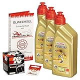 Castrol 10W-40 Öl + K&N Ölfilter für Honda CB 1000 R, 08-15, SC60 - Ölwechselset inkl. Motoröl, Filter, Dichtring