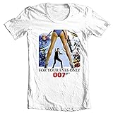 James Bond T-Shirt 007 for Your Eyes Only Retro Vintage 1970s Movie Tee S