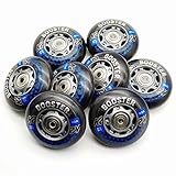 K2 Booster Skate Rollen 8 STÜCK 72mm/80A + ILQ5 + ALU Spacer (30F3005.1.1.72mm-Set)