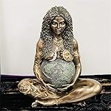 WENLIANG Millennial Gaia Statue GHIA Mutter Erde Statue,Gaia Statue Mutter Erde Groß Nauxiu Harz Erde Mutter GöTtin Figur Kunst Ornament Dekor,Haus Und Garten Dek