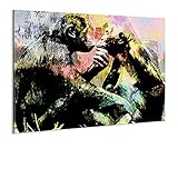 Wandbild auf Acrylglas von bilder.de, Tierwelt, abstraktes Design, Kunstdruck auf Plexiglas, ohne Rahmen, 30x20, Deko für Wohnzimmer & Schlafzimmer, modern,