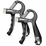 O-Kinee Handtrainer mit Zählfunktion, Fingerhantel zur Stärkung von Handgelenk & Griffkraft, Fingertrainer mit Range von 5kg - 60kg für Fitness, Krafttraining, Turnen, Mountainbiken (2 Stücke)