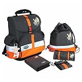 School Mood Schulranzen Set 6 tlg Timeless - Drache / Drag