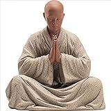 Mönch Statuen und Figuren Dekor, Buddha Skulpturen für Dekor Meditation/Klavierspielen/Kung Fu Tai Chi Serie, Zen Home, Büro, Yoga Raumdekoration,