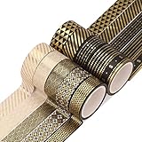 Gukasxi 10 Roll Washi Tape Set, 5M Deko-Gold Folie Washi Tape Masking Tape Dekorative Klebeband für Scrapbooking DIY Handwerk