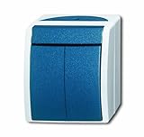 Busch-Jaeger 2601/5 W-53 Wippschalter, Blau, Grü